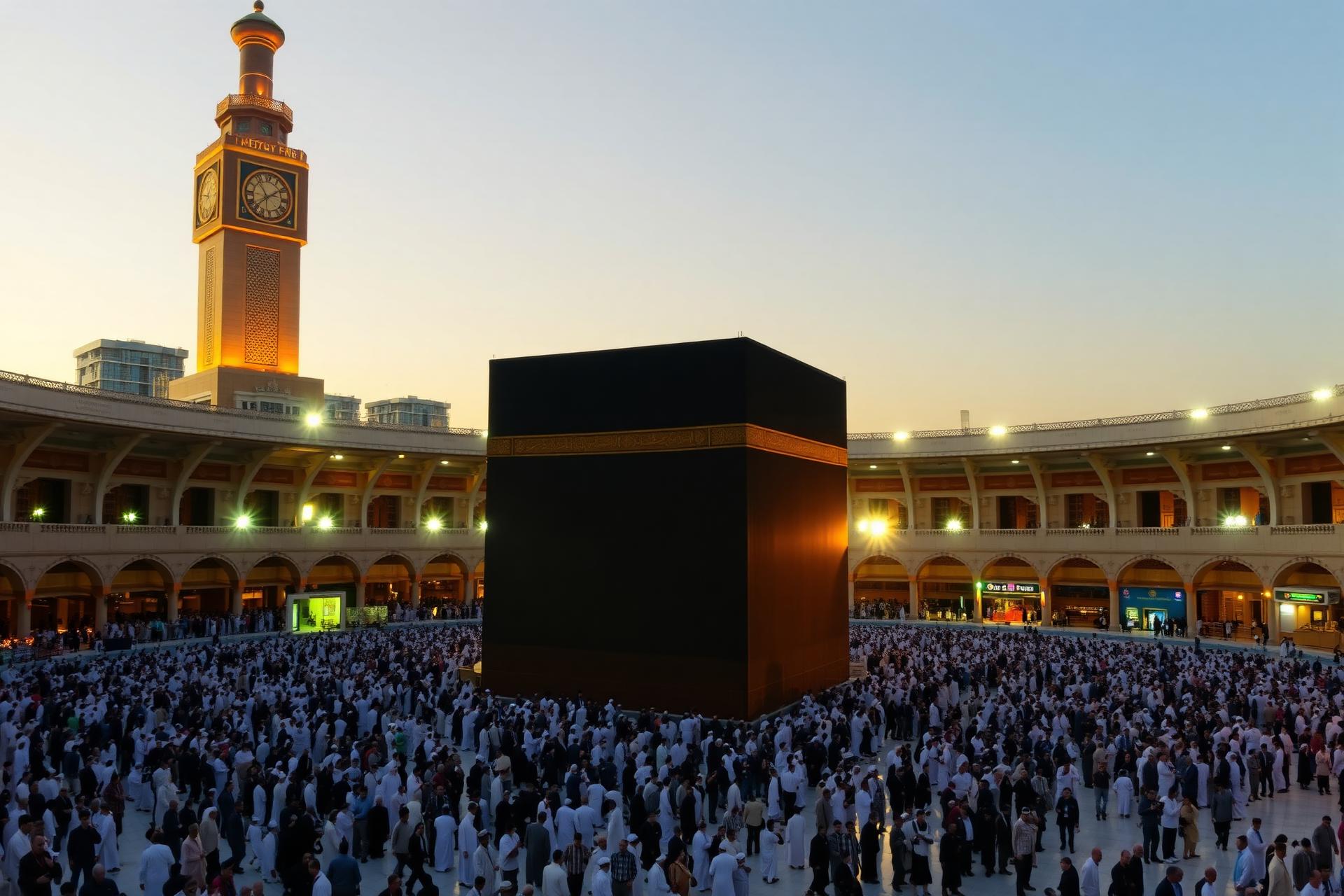 Suasana Ka'bah di Masjidil Haram